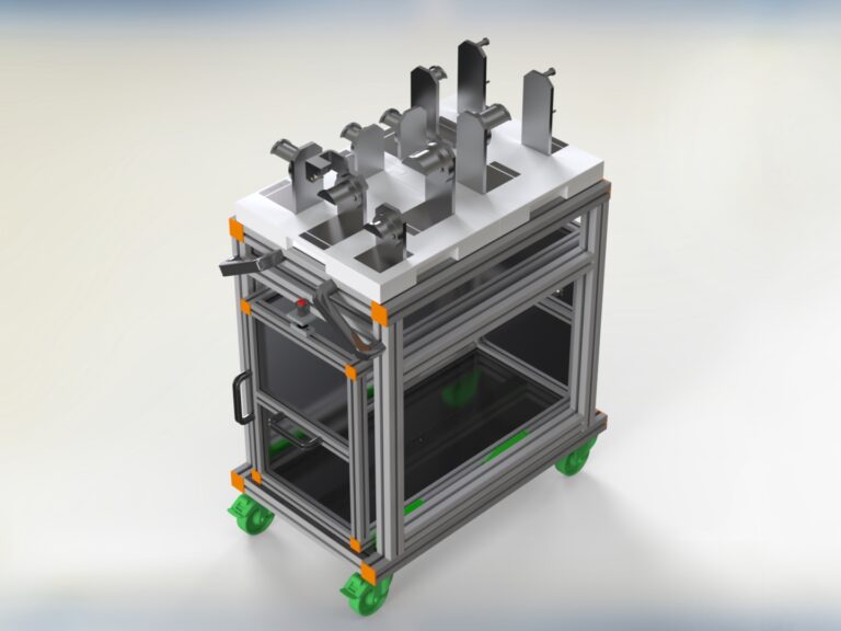 Kommissionierregal: Effiziente Arbeitsabläufe und optimierte Lagerhaltung dank maßgeschneiderter Lösungen von HL Automation. Mit Aluminiumprofilen der Baureihe 40 und Baureihe 45 für flexible Anpassung und Langlebigkeit.