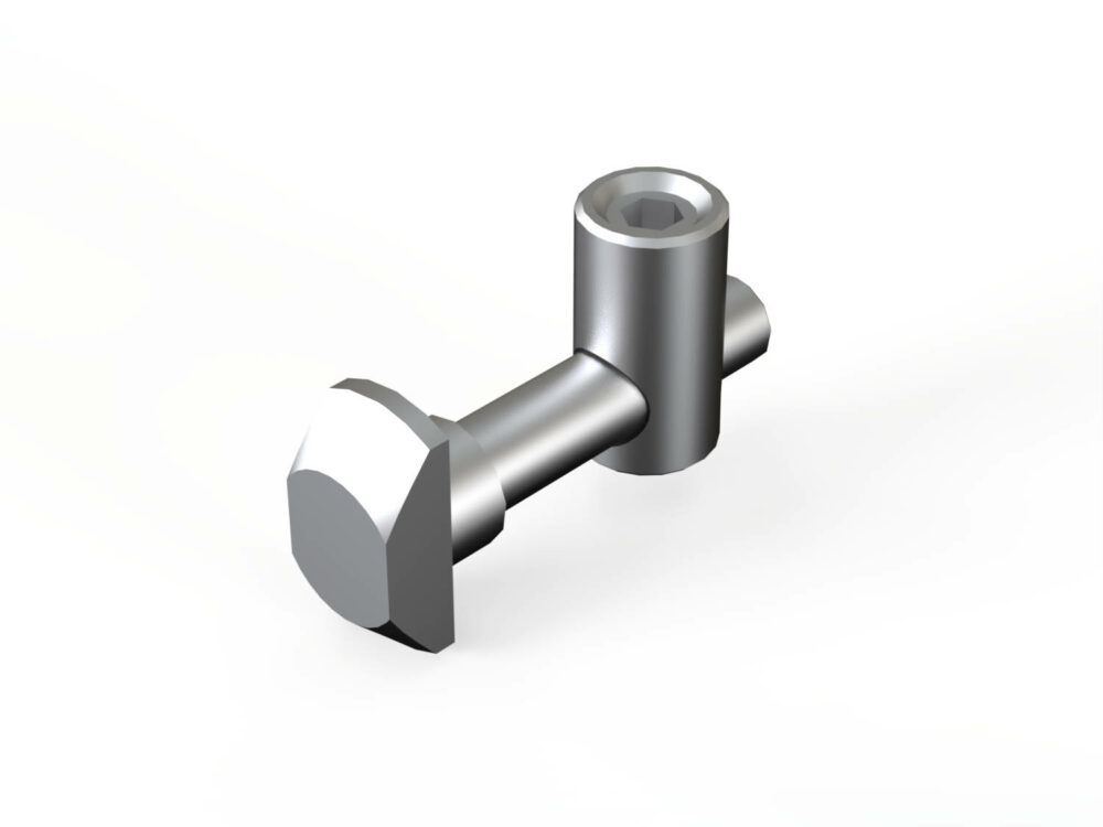 Schnellspannverbinder Nut 8/10 senkrecht (0°)