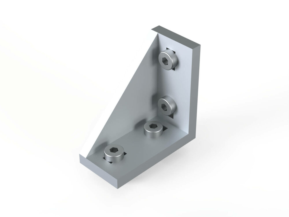 Winkel Nut 8 30x60 mit Bef.-Satz