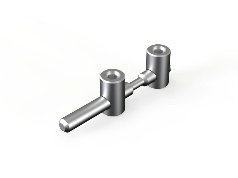 Schnellspannverbinder Nut 10 biegbar Stirn/Stirn