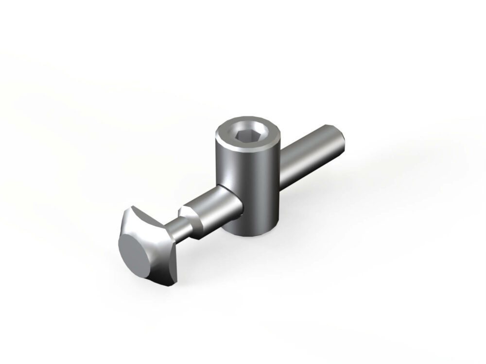 Schnellspannverbinder Nut 10 biegbar Stirn-Nut