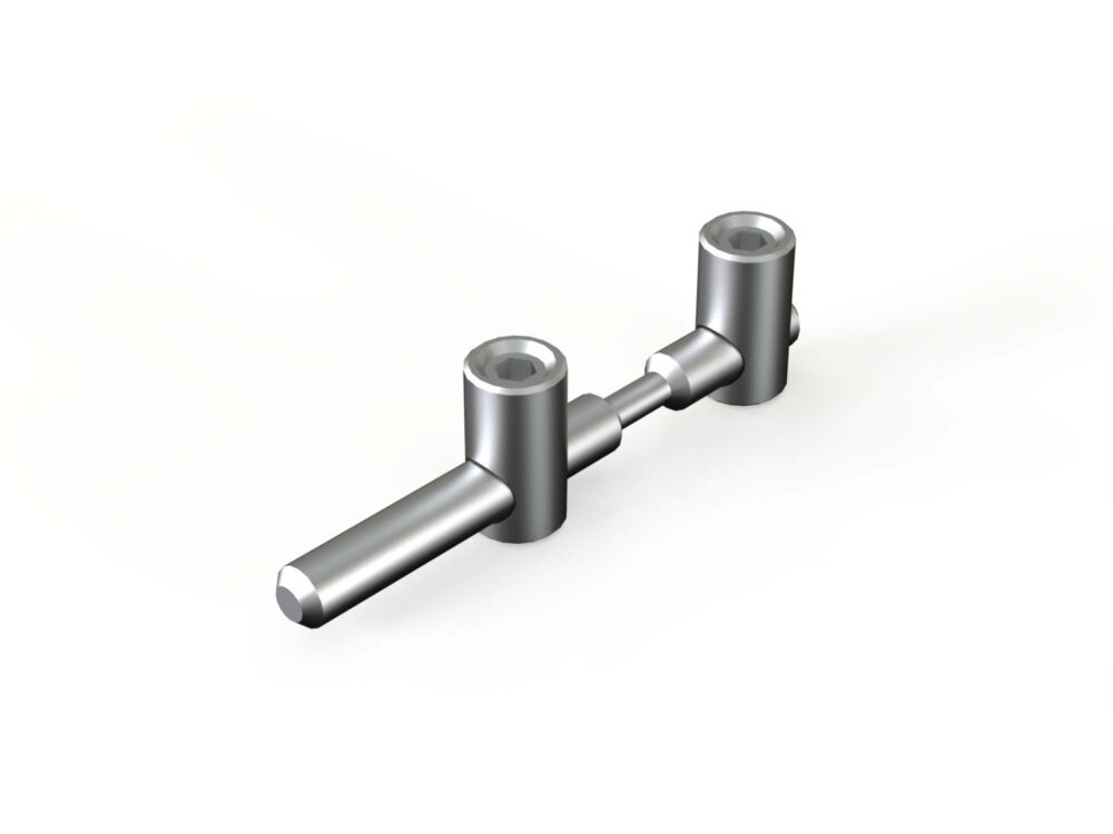 Schnellspannverbinder Nut 8 biegbar Stirn/Stirn