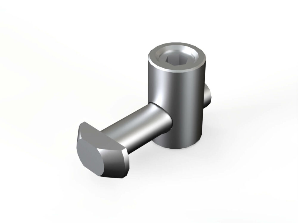 Schnellspannverbinder Nut 10 Hammer waagerecht (90°)