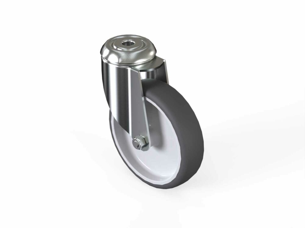 Lenkrolle D125 mit Rückenloch D13