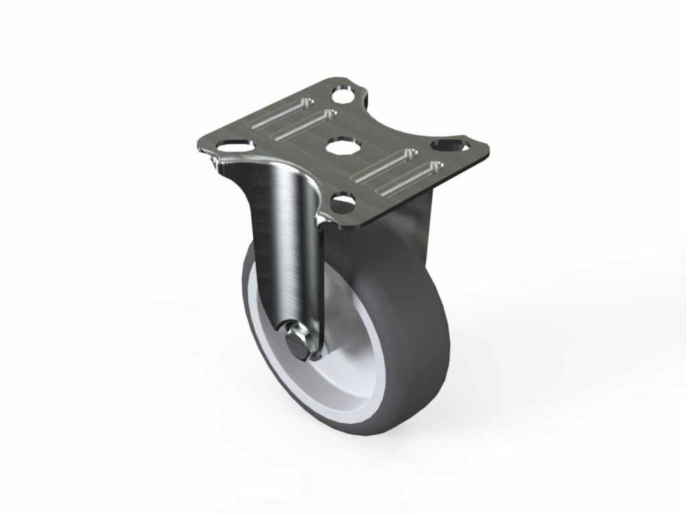 Bockrolle D75 mit Anschraubplatte 67x60