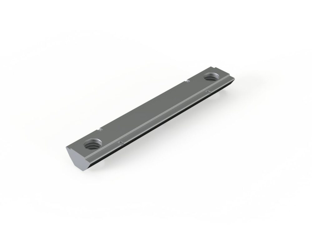 Nutenstein Nut 8 2xM8 L=80mm einschwenkbar mit Kugel und Steg