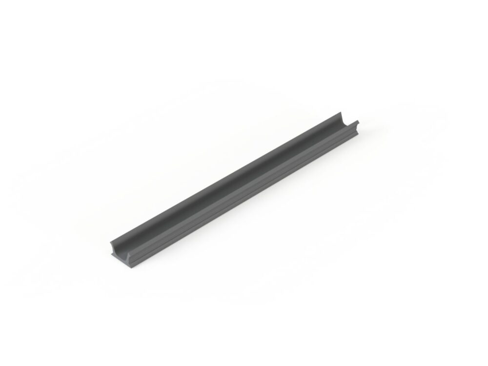 Abdeckprofil Nut 8 lichtgrau L=2000mm