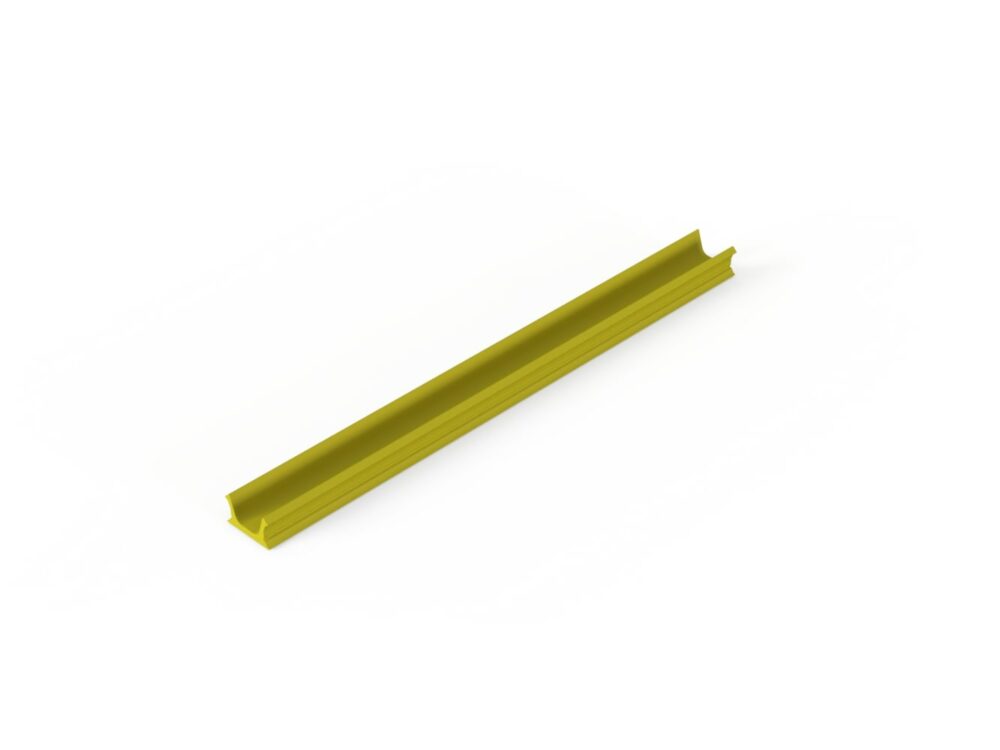 Abdeckprofil Nut 8 gelb RAL 1018 L=2000mm