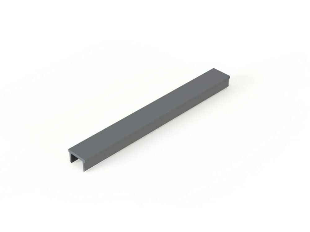 Abdeckprofil Nut 10 lichtgrau L=2000mm