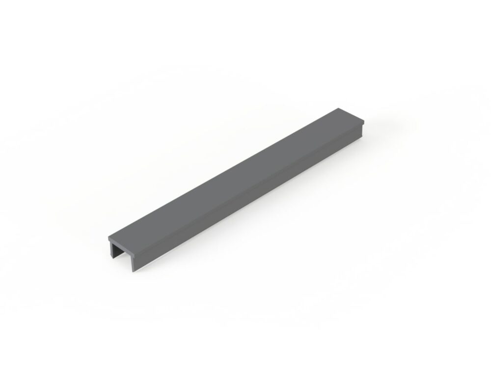 Abdeckprofil Nut 8 signaltgrau L=2000mm