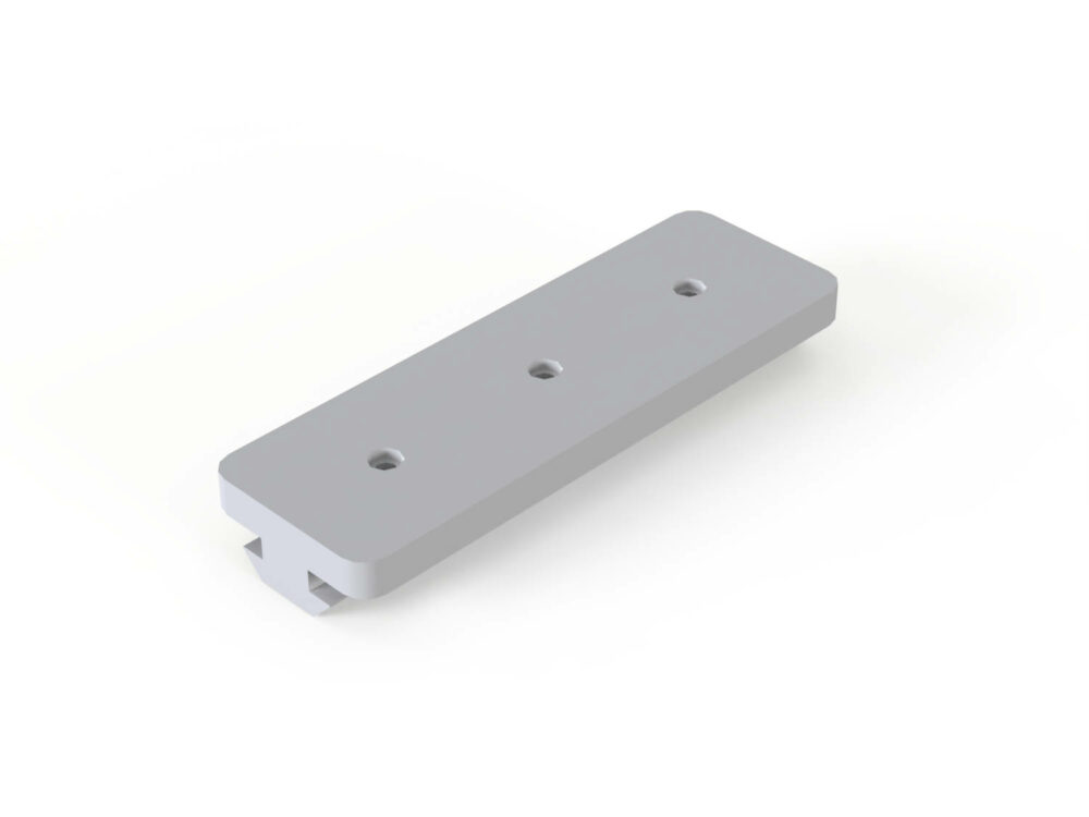 Gleiter mittig flach Nut 8