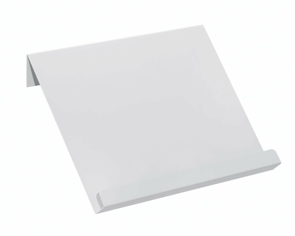 Tablarhalter 2-teilig; Lichtgrau (RAL 7035)