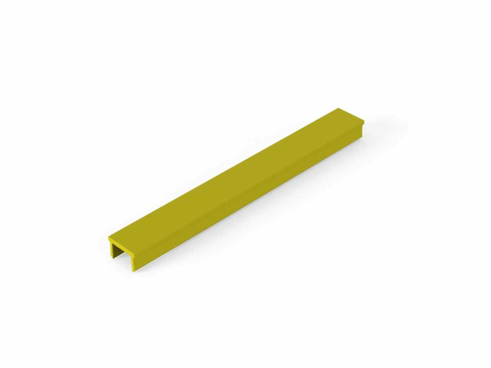 Abdeckprofil Nut 10 gelb L=2000mm