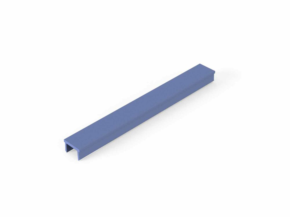 Abdeckprofil Nut 10 enzianblau L=2000mm