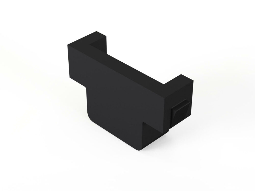 Endstück D26, schwarz