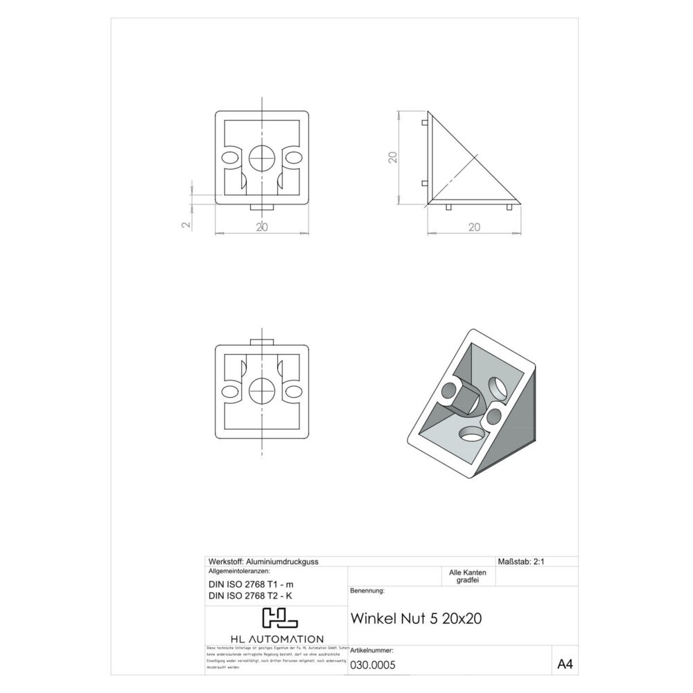 Winkel Nut 5 20x20 – Bild 2
