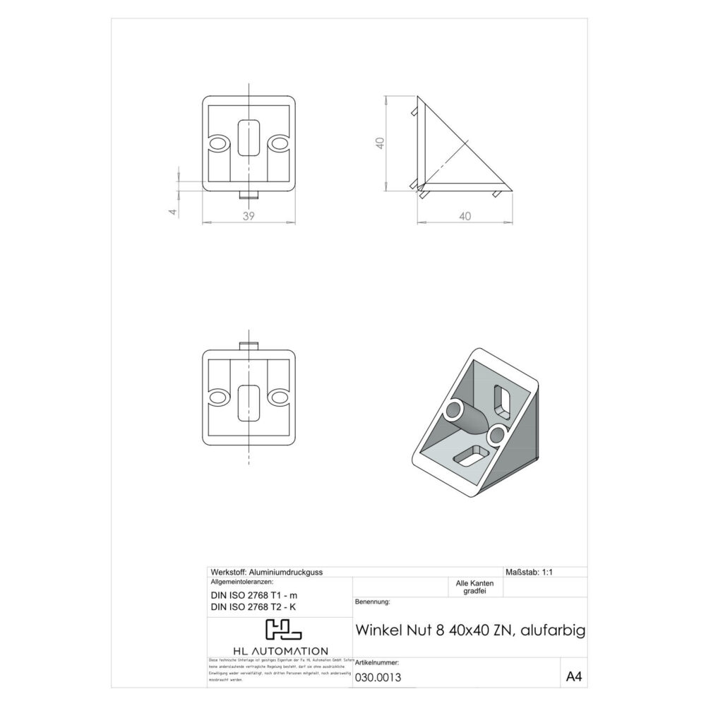 Winkel Nut 8 40x40 – Bild 2