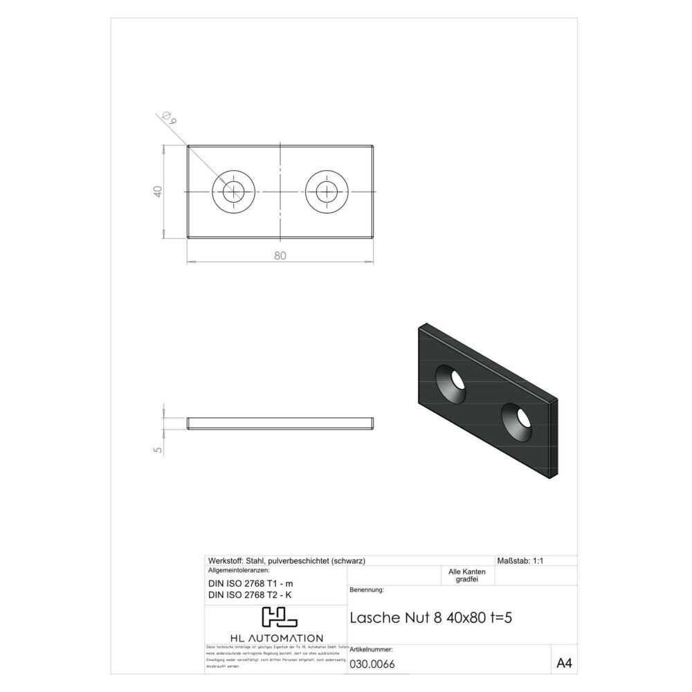 Verbindungslasche-40x80-für-Senkschrauben – Bild 2
