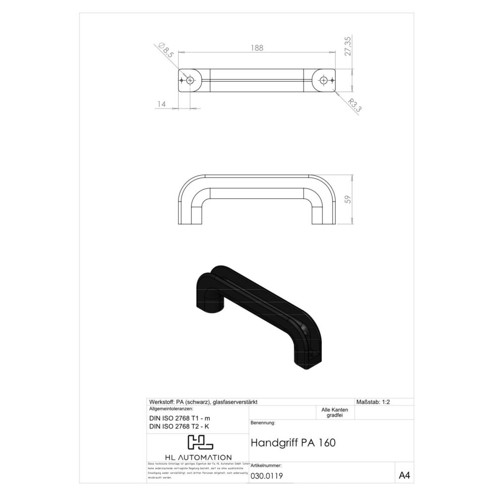 Handgriff PA 160 – Bild 2