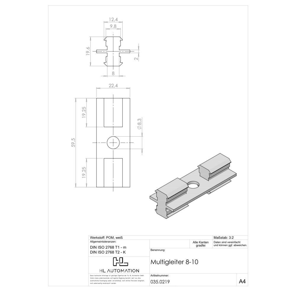 Multigleiter Nut 8-10 – Bild 2
