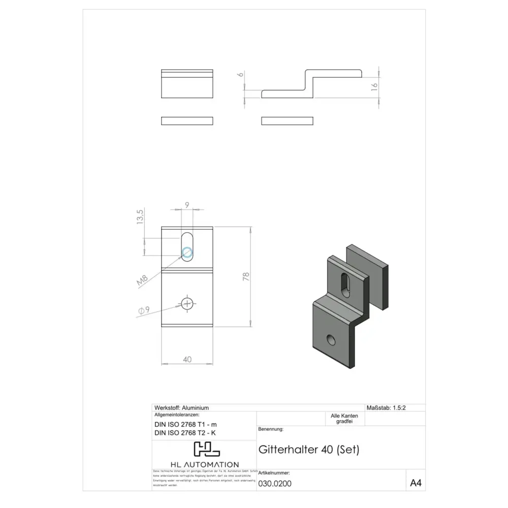 Gitterhalter 40 (Set) – Bild 2