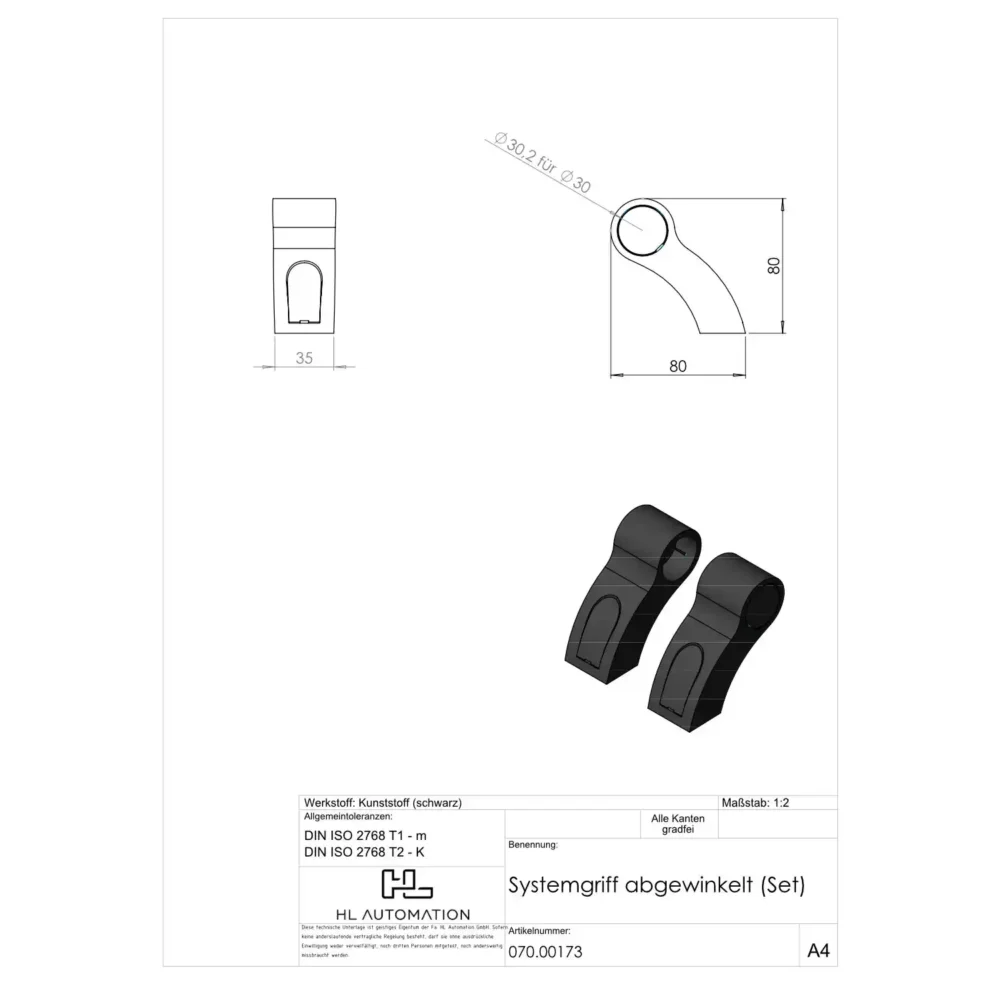 Systemgriff abgewinkelt (Set) – Bild 2