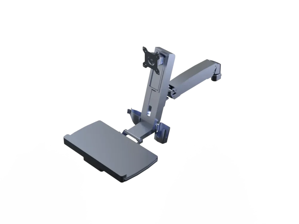Monitor Arbeitsplatz SIT / Stand 4 Achsen, Profilbefestigung (Set)